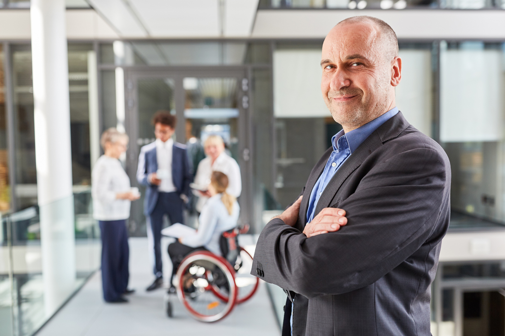 Satisfied Manager for Inclusion in the Business Team